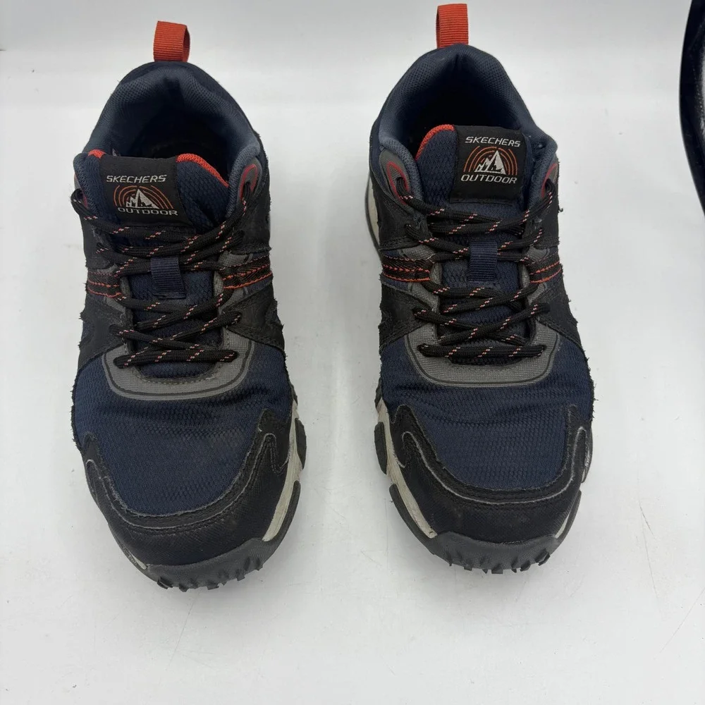 Skechers Shoes Mens Size‎ 7.5 Black Blue Water Repellent 237217 Goodyear Outdoor